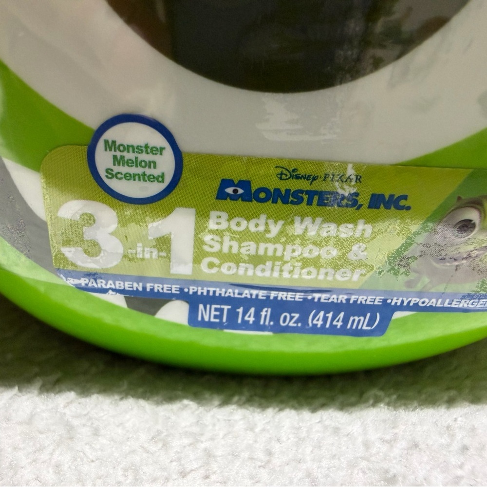 Mike Wazowski 3-in-1 Kids Body Wash, Shampoo & Conditioner - Bright Green Bottle - Picture 2 of 3